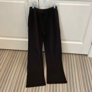 John Galt (brandy melville) black waffle straight leg Sweatpant